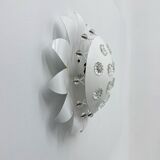 Emil Stejnar wall lamp with flower crystals, 1950s Vienna