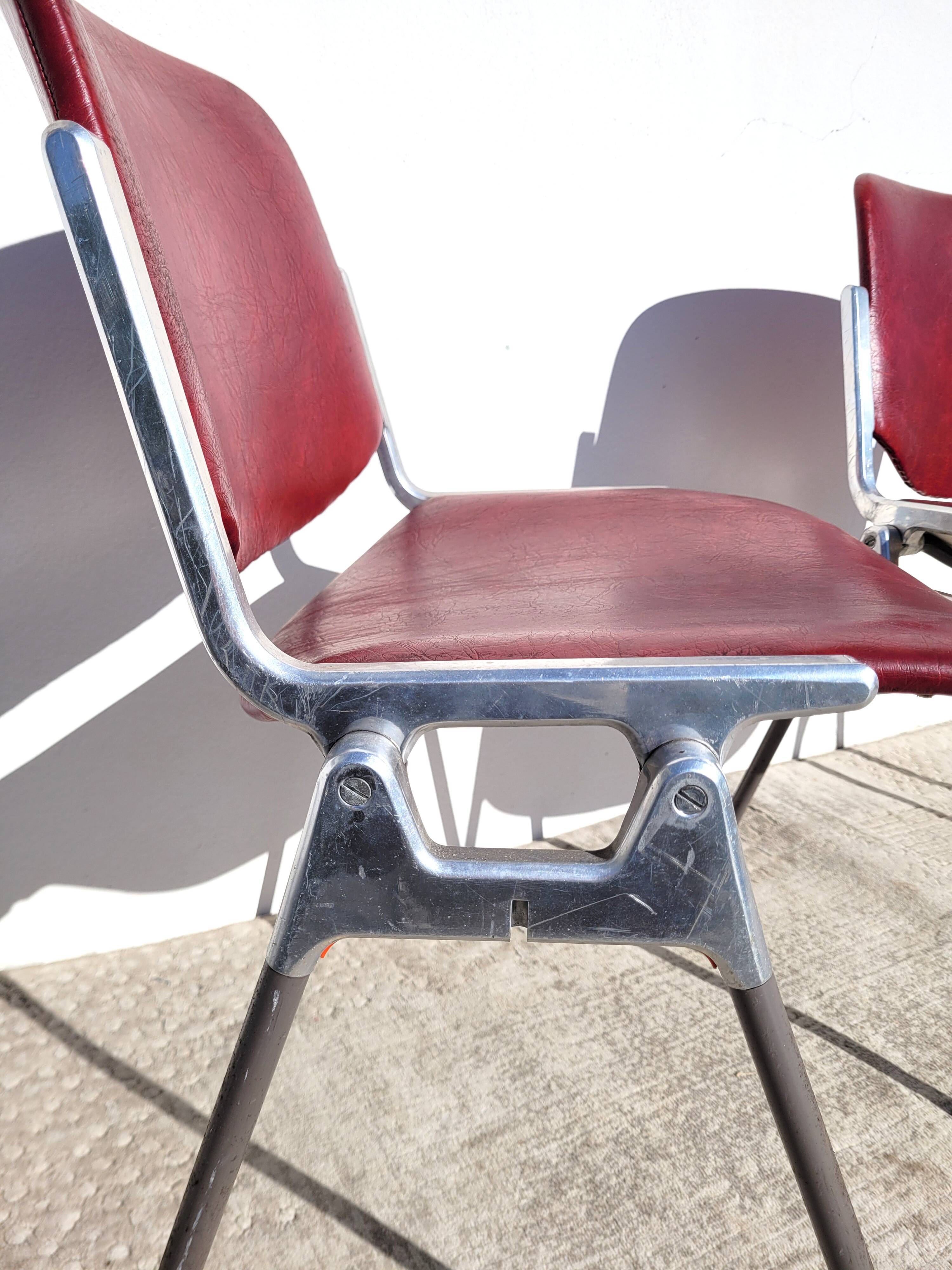 Pair chairs DSC 106 Castelli 1970