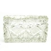 Bonbonnière Art Déco, cristal, Suède, années 1930