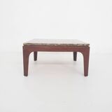 Mid-century fossil stone coffee table