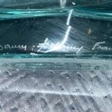 Large Daum Nancy vase Lorraine cross blue Sorcy model 1930