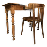 Ancienne table de cuisine en chêne