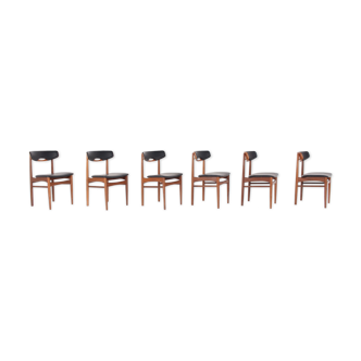 6 Samcom Scandinavian chairs
