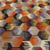 8x12 Kilim Rare Style Multicolor Designer Vintage Kilim Rug, 255x376 Cm