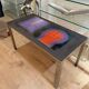Op Art vintage table design – Vasarely style