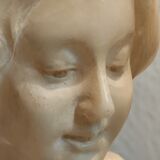 Bust of a woman in alabaster