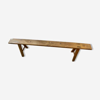 Mahogany wood bench