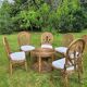 6 Chaises vintage en rotin peacock  Emmanuelle