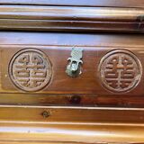 Pair of exotic wood storage columns - China