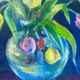 Tulip bouquet painting