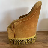 Mustard toad armchair