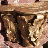 Gilded carved wooden capital, 18th century.