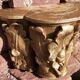 Gilded carved wooden capital, 18th century.