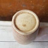 Former ceramic vase marron beige vintage 70s