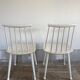 Two white, wooden Farstrup chairs, model 216