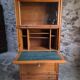 French modular secretary in oak with display case, 1950s.