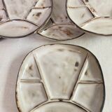 6 plates signed Gerard Hoffmann Vallauris