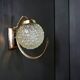 Pair of 1970s brass and glass wall sconces
