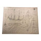 Plan unique du bateau "la couronne"