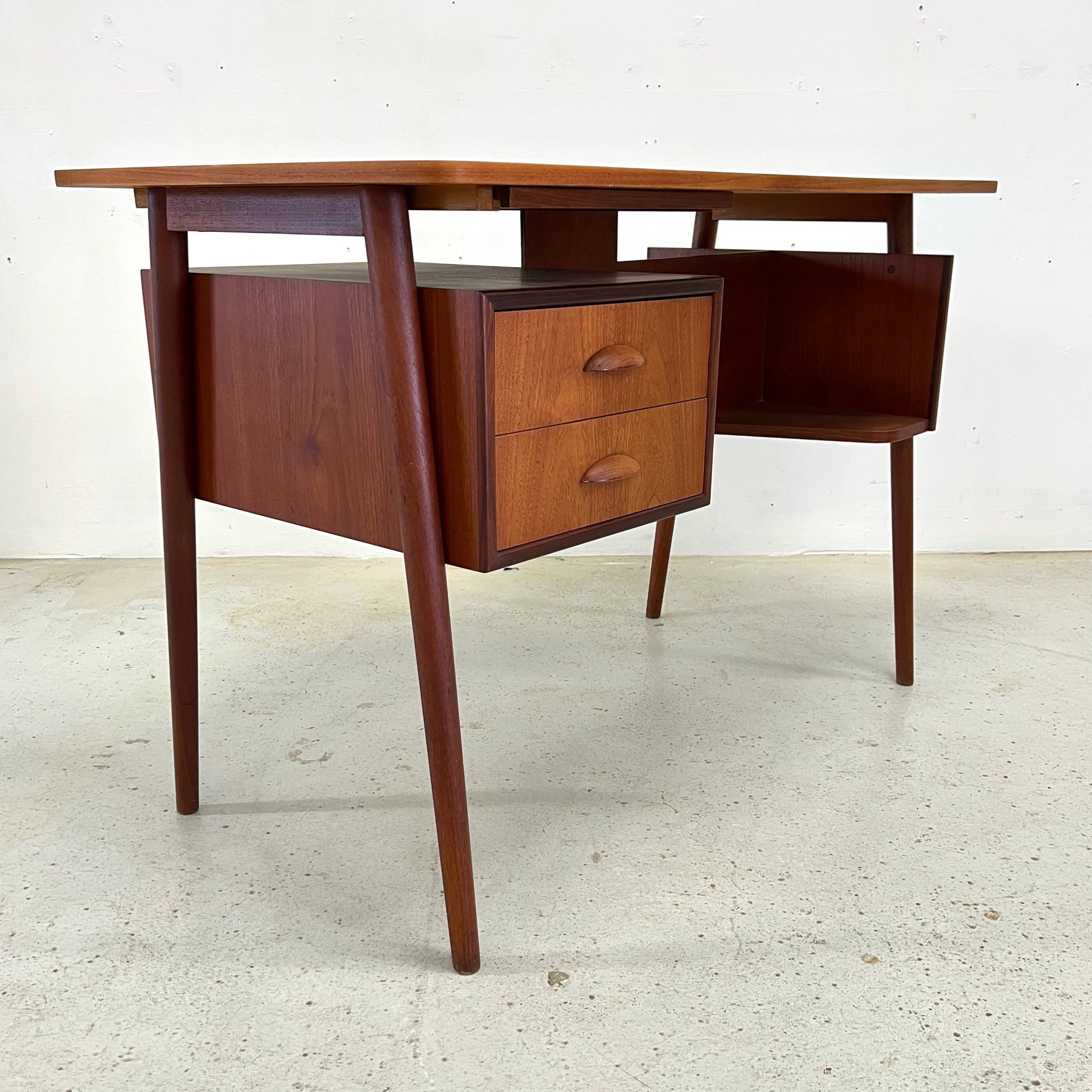 Petite Danish Teak Desk, 1960s.