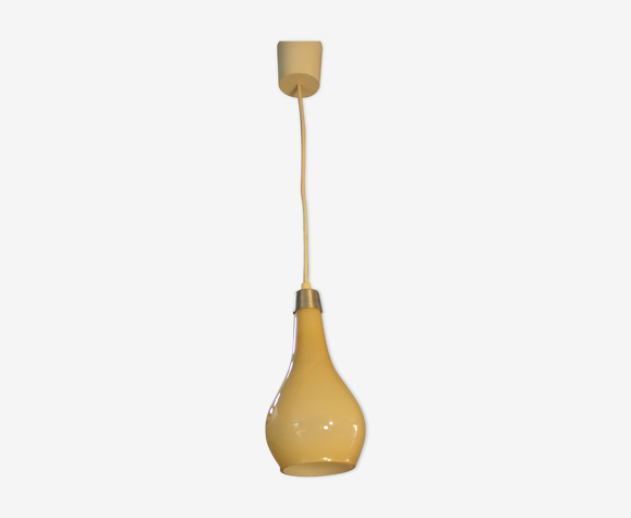 Suspension goutte opaline vintage