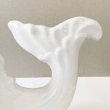 Cache- pot poisson en céramique blanche