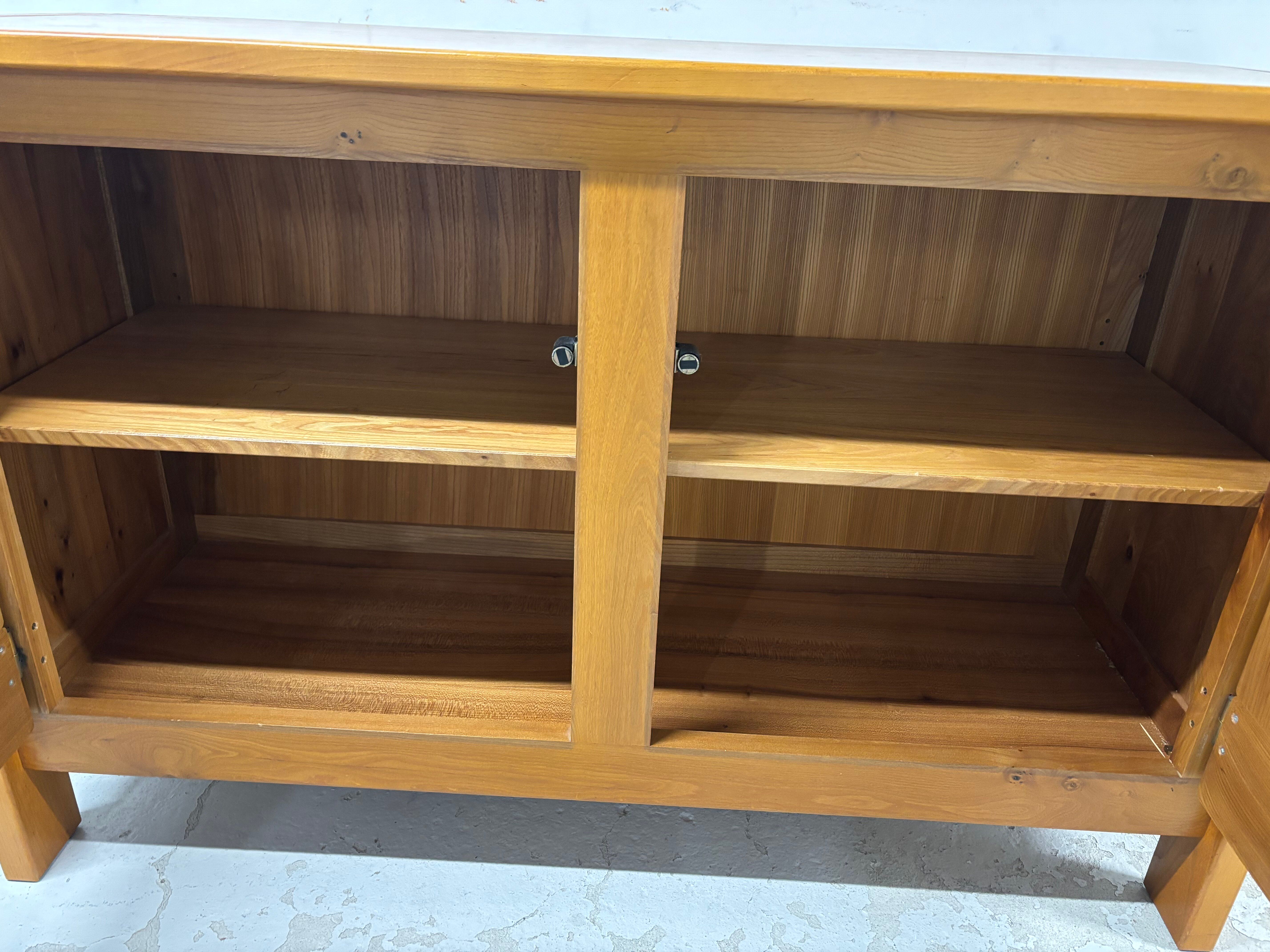 1970s vintage solid wood sideboard – modernist design