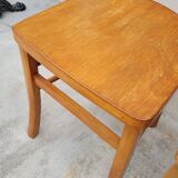 Series of 4 chairs of bistrot restaurant old 1950