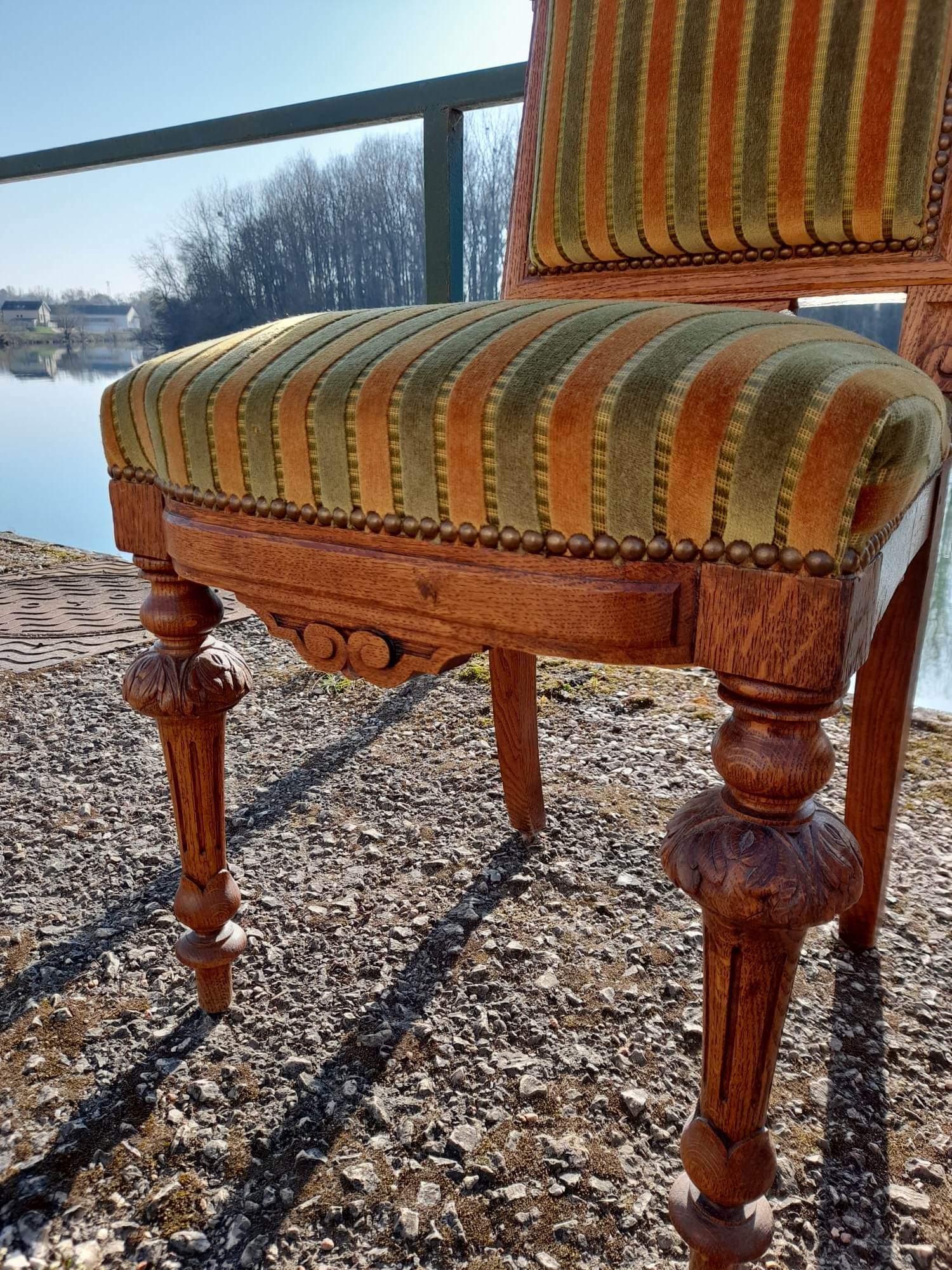 Series of 12 chairs style Henri II Napoleon III