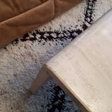 3 tables gigognes in travertine 70s
