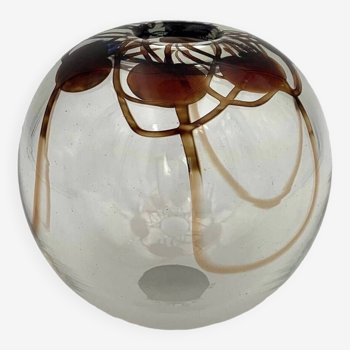 Mary Angus art blown glass vase, USA - 1980s