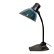 Vintage German Bauhaus Petrol Enamel Table Lamp from Schaco, 1930s