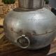 antique Indian brass tin-plated water pot vintage from Rajasthan