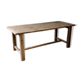 Antique wooden farmhouse table