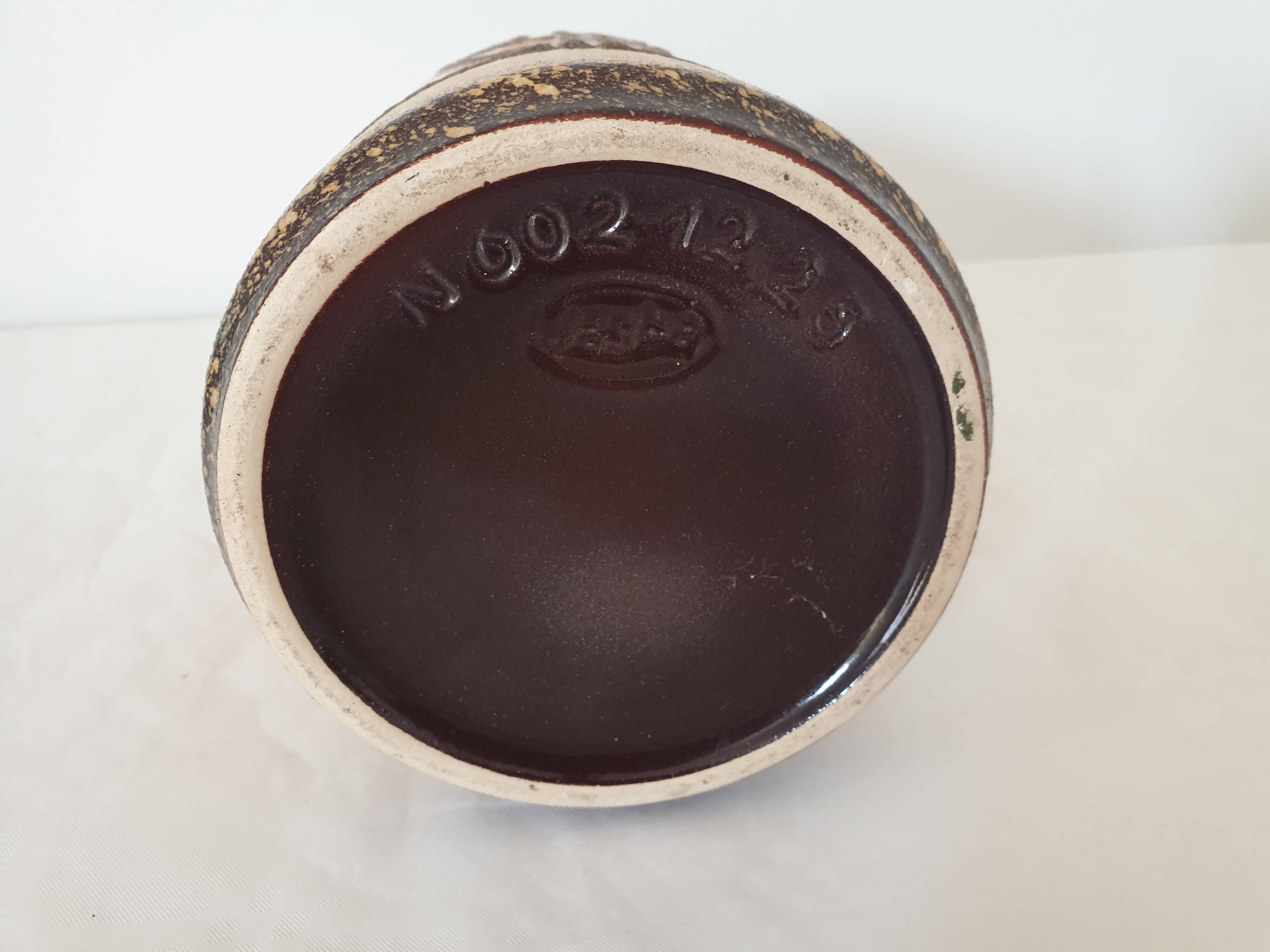 Vintage Jasba ceramic vase with handle - Height 25cm - 70's