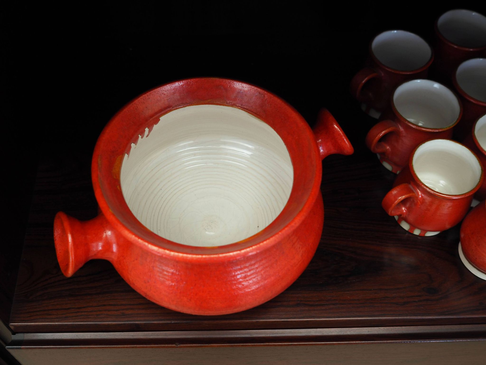Ceramic punch set, Danish design, 1960s, production: Denmark