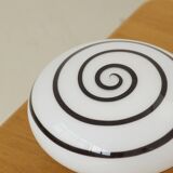 Glass lamp Swirl Zebra by Eglo vintage 80s/90s