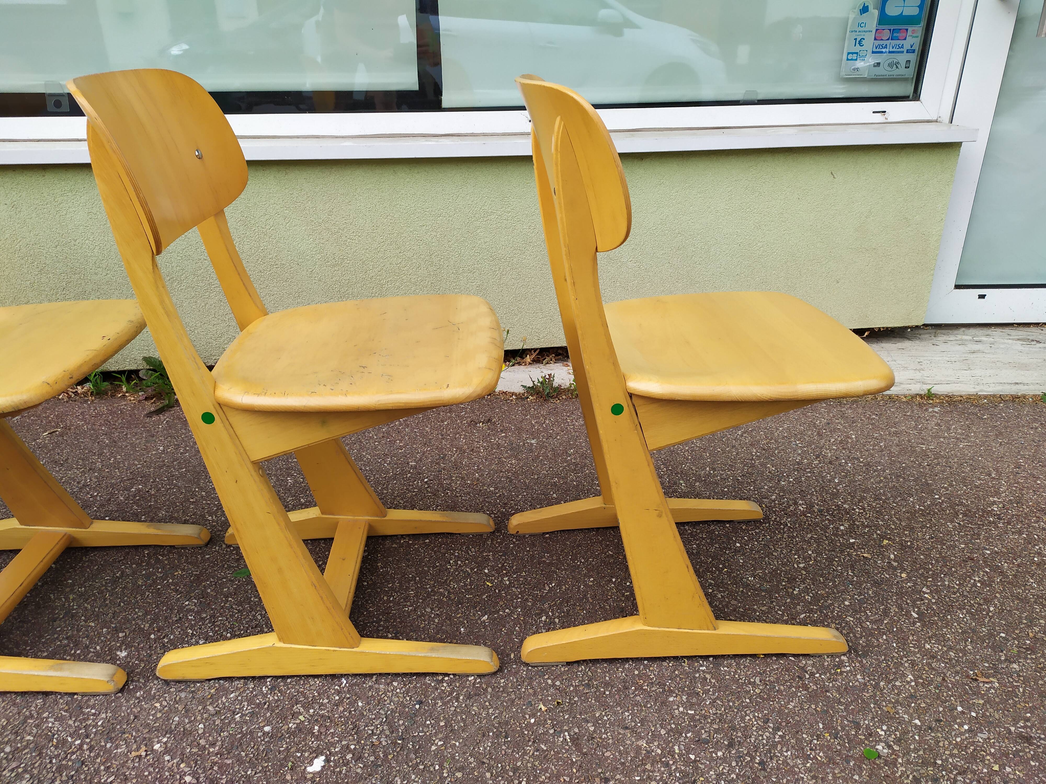 Lot de 4 chaises Casala - vintage
