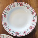 3 plates St Amand Céranord model Monique