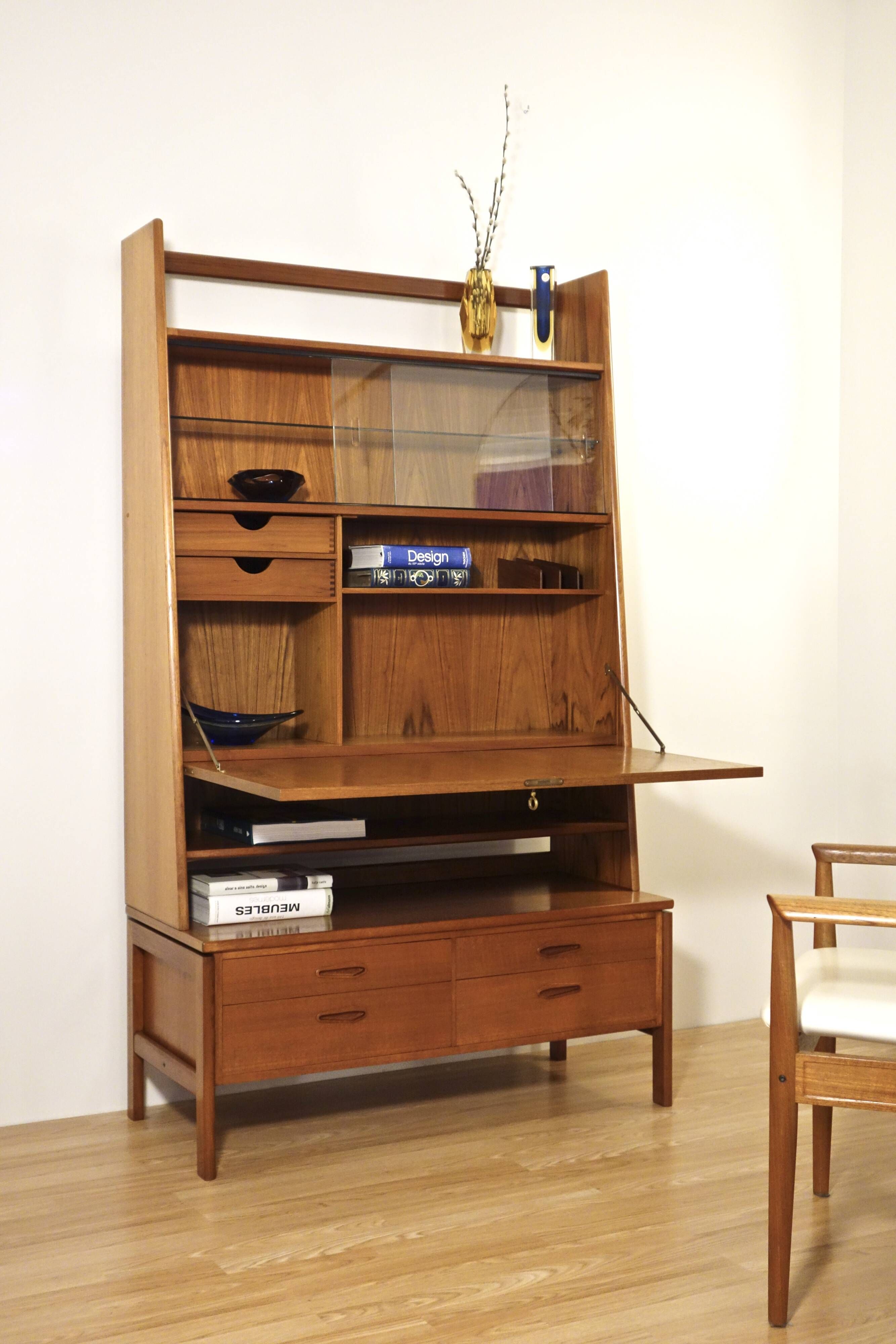 Danish secretary in light rosewood by Arne Wahl Iversen 1960