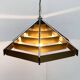 Geometric postmodern vintage pendant lamp, 1980s.