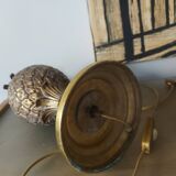Pineapple lamp in golden brass