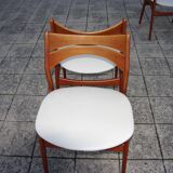 Set of 5 teak chairs by eric buch 1960