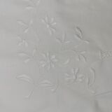 Monogrammed cotton pillowcase