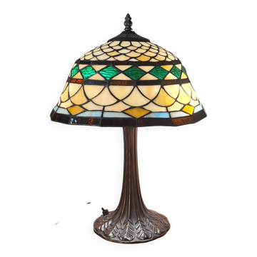 lamp under original Tiffany license eskriss stained glass 49x3 33