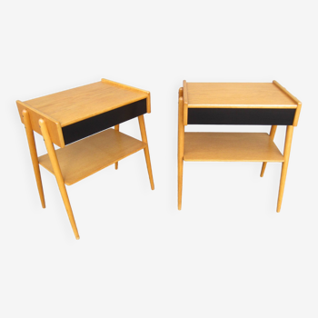 Paire de tables de chevet scandinaves par ab carlström & co möbelfabrik