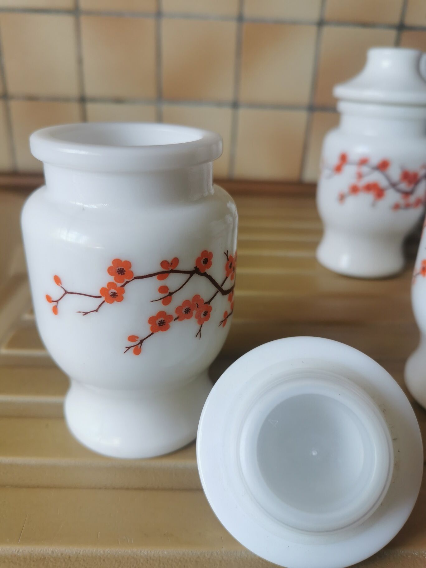 6 pots salle de bain