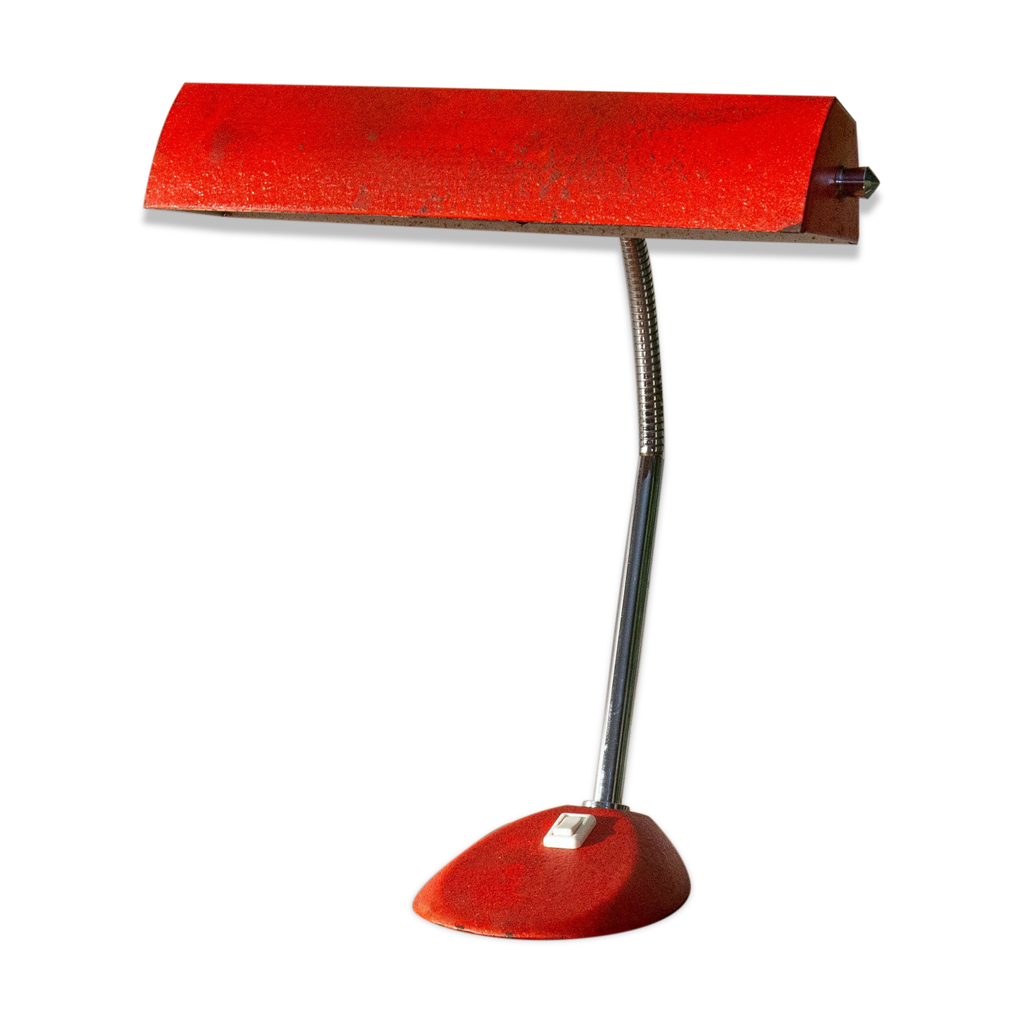 Desk lamp year 50 red granite painting