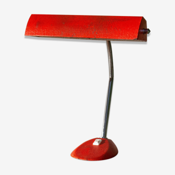 Desk lamp year 50 red granite painting