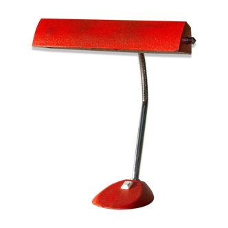 Desk lamp year 50 red granite painting